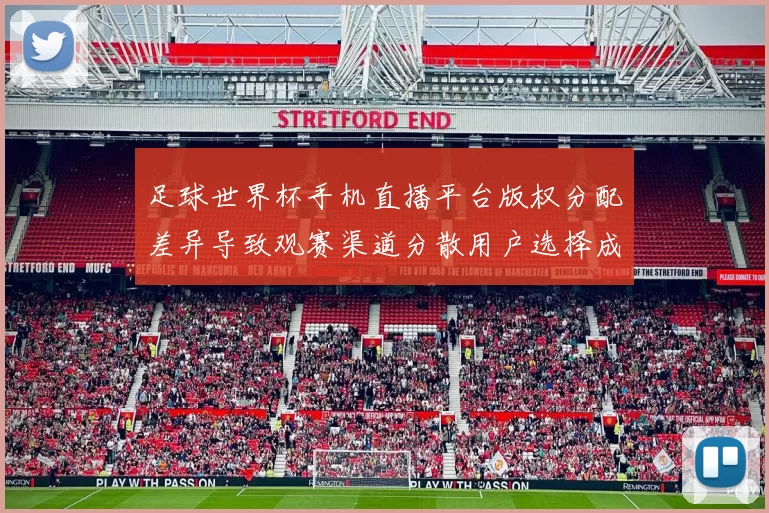 足球世界杯手机直播平台版权分配差异导致观赛渠道分散用户选择成本上升